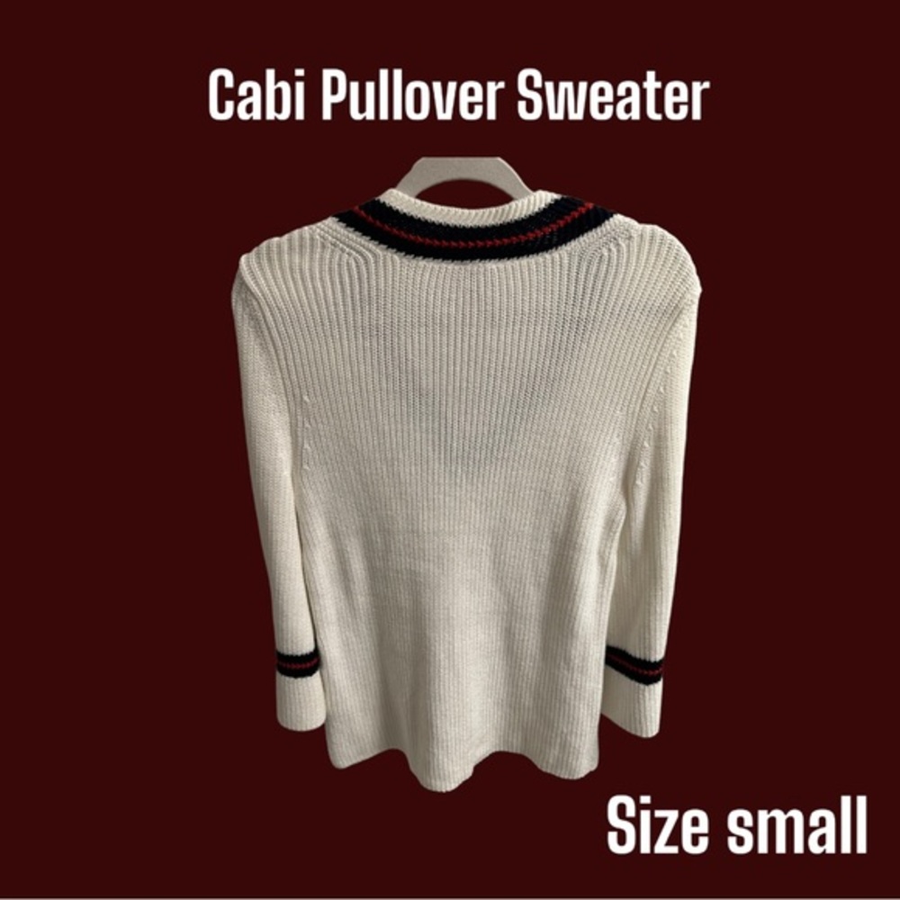 ✨Cabi‎ Pullover Cable Knit Sweater in Cream. Size small. ✨ - Picture 5 of 8